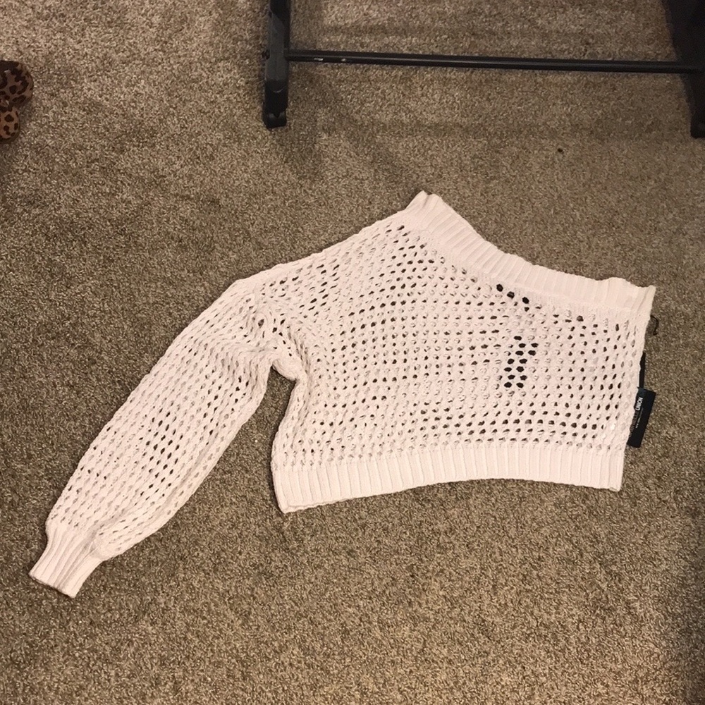 One-shoulder sweater